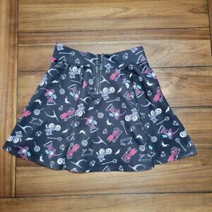 Disney NBC Black Pleated Mini Skirt Lock, Shock & Barrel - Size XS